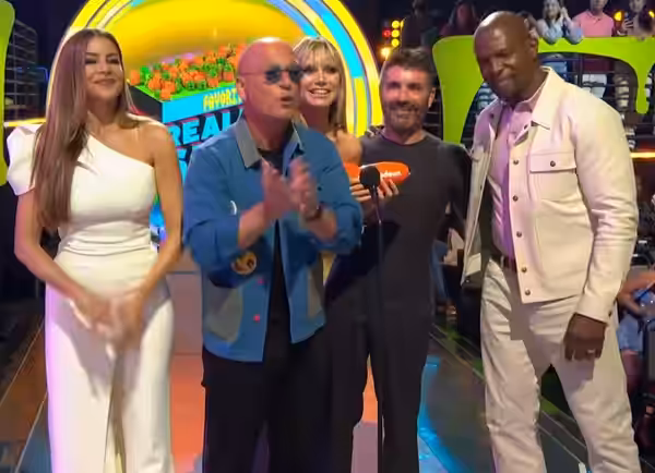 America's Got Talent judges accepting their award at KCA 2022