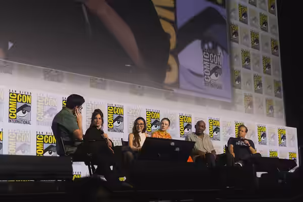 Blade Runner 2099 panel with Silka Luisa, Michelle Yeoh, Hunter Schafer, Broderick Johnson, and Andrew Kosove at San Diego Comic Con 2026