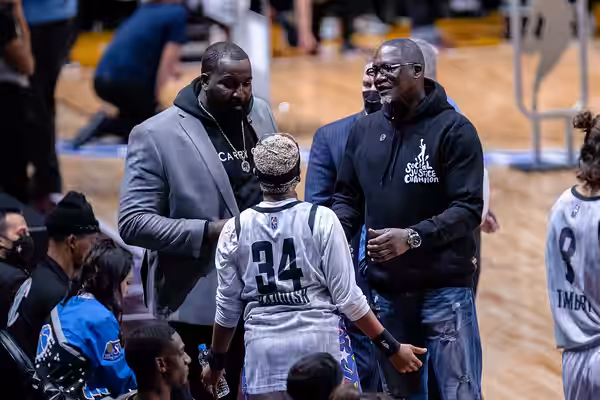Kendrick Perkins, Dominique Wilkins, and Tiffany Haddish (2022)