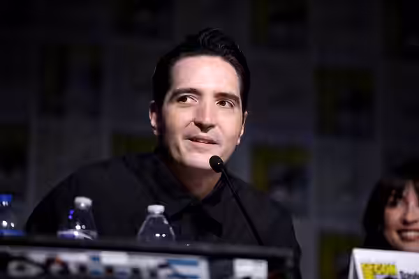 David Dastmalchian speaking at the 2023 San Diego Comic Con International, for "Horror Comics", at the San Diego Convention Center in San Diego, California. Ple
