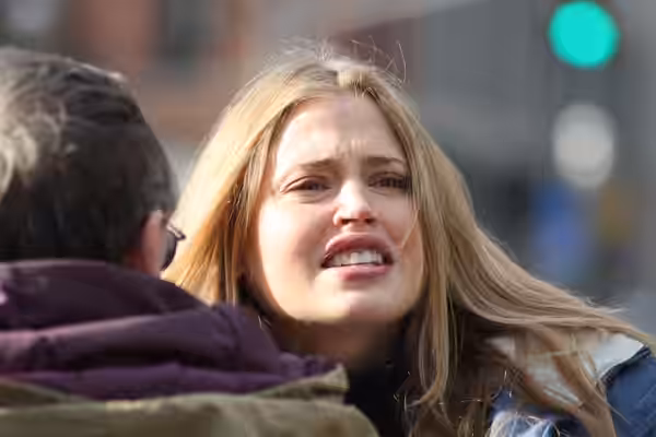 Estella Warren in Fredericton shooting movie "Blue Seduction". (2008)