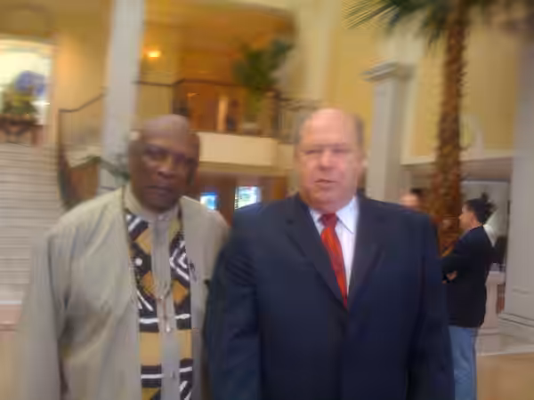 Billy Davis and Louis Gossett Jr in Nassau Bahamas for a conference. (2008)