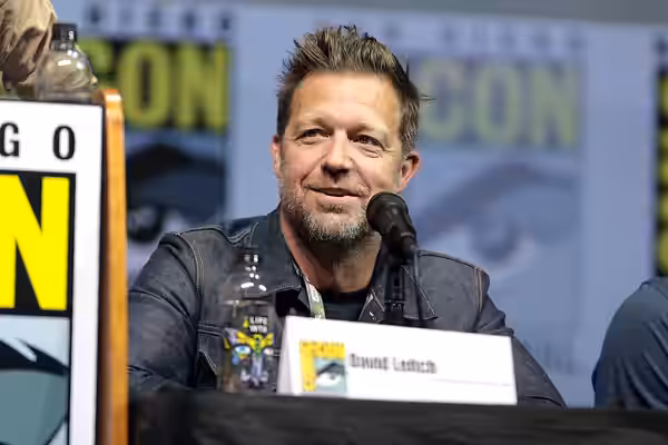 David Leitch speaking at the 2018 San Diego Comic Con International, for "Deadpool 2", at the San Diego Convention Center in San Diego, California. Please attri
