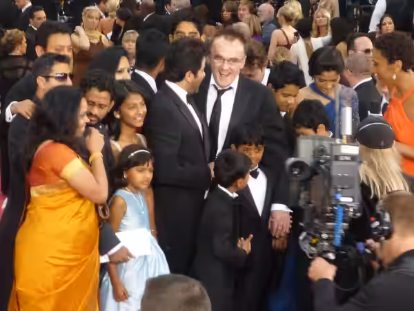 Cast and Director "Slumdog Millionaire" at 81st Annual Academy Awards. (2009)