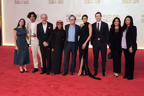 Aiysha Hart - Ghassan Massoud - Omar Al Atawi - Rupert Wyatt - Sharlto Copley - Saïd Boumazoughe - Samar Akrouk - Sacha Gemayel at the 2025 Red Sea Film Festiva