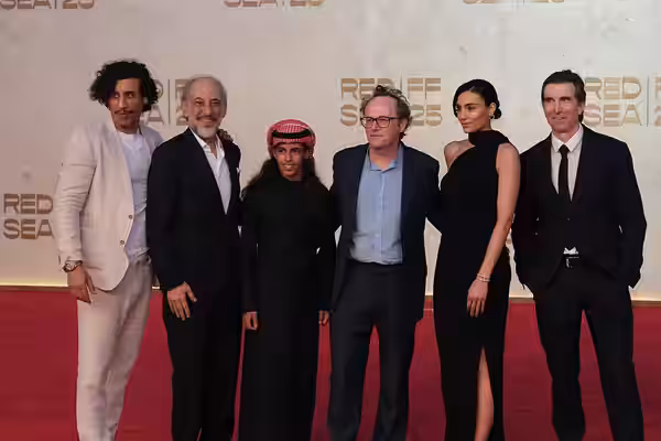 Aiysha Hart - Ghassan Massoud - Omar Al Atawi - Rupert Wyatt - Sharlto Copley - Saïd Boumazoughe at the 2025 Red Sea Film Festival 20251206