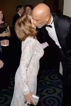 WASHINGTON, DC - MAY 03: Katie Couric (L) and Kareem Abdul-Jabbar attend the Yahoo News/ABCNews Pre-White House Correspondents' dinner reception pre-party at Wa (2014)