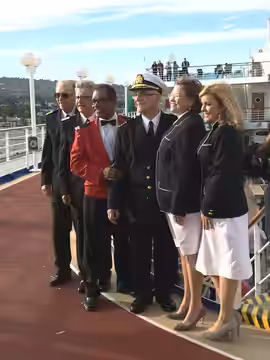 Members of the Love Boat cast on board the Pacific Princess (II) (2015)