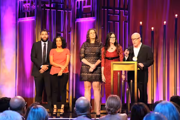 Writer and Director Alex Gibney accepts the Peabody for Mr. Dynamite: The Rise of James Brown. He is joined on stage by Trevor Davidoski, Geeta Gandbhir, Blair  (2015)