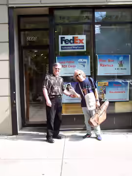 Left to Right: Ray Reach and Lou Marini in New York, 2004.