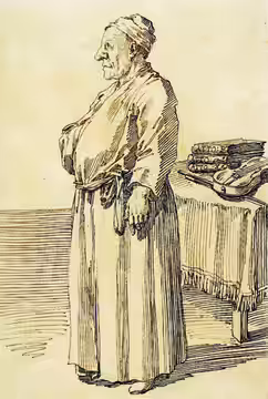 Tomaso Albinoni (?), caricature de Pier Leone Ghezzi, 1724-27