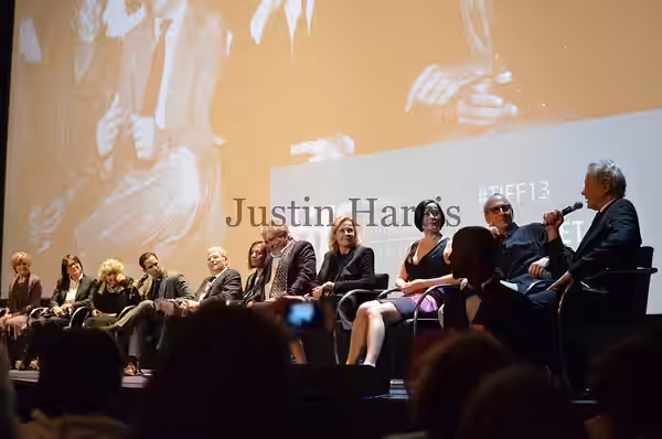 Nikon D5100 at 35 mm 1/250 at f/1.8 The cast of The Big Chill sit onstage for a lengthy Q&amp;A after its 30th anniversary screening at the 2013 Toronto Interna