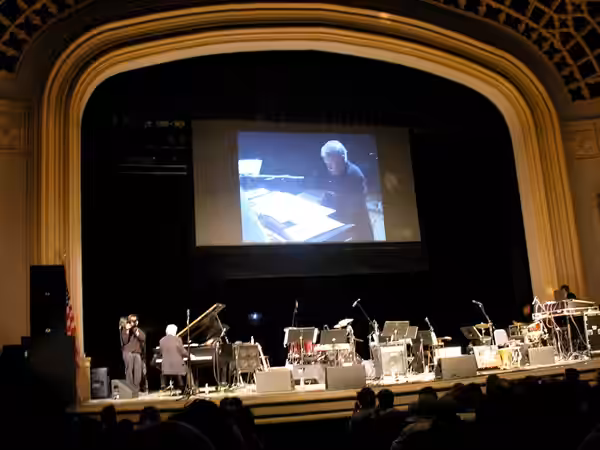 Dave Grusin at the 2010 Conference on World Affairs Jazz Concert, University of Colorado, Mackie Auditorium