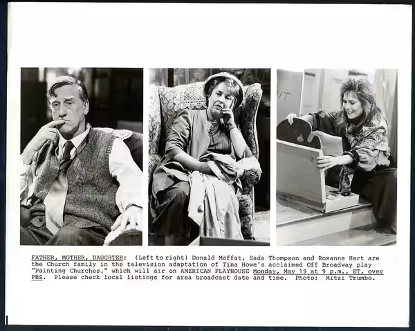 Publicity still for the American Playhouse production of Painting Churches (1986)