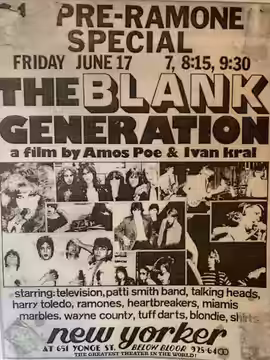 !976, The Blank Generation in Toronto. (2020)