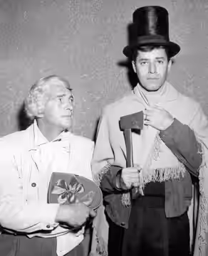 Photo of Dean Martin and Jerry Lewis from The Colgate Comedy Hour.