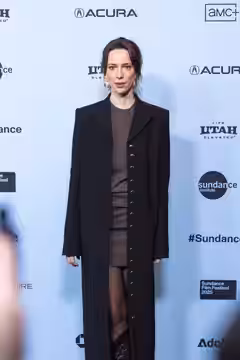Rebecca Hall at the 2025 Sundance Film Festival for the premiere of "Peter Hujar's Day"