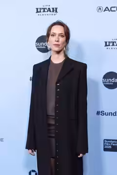Rebecca Hall at the 2025 Sundance Film Festival for the premiere of "Peter Hujar's Day"