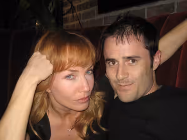 From left to right: American actress Rebecca De Mornay &amp; Evan. (2006)
