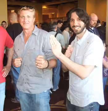 With Greg at the Chiller Theatre Expo at the Sheraton Parsippany Hotel in Parsippany, NJ, April 27, 2013. pictured (left to right): Greg, William Zabka, and Rob
