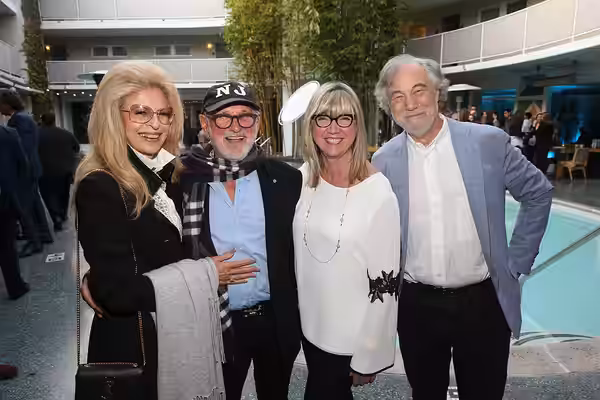 Lynne St. David Jewison, Norman Jewison, Christina Jennings, Patrick Cassavetti. Photo: Jesse Grant. (2018)