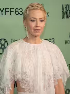 Carrie Coon, actress, at the 63rd annual New York Film Festival at Lincoln Center in 2025 for the film A House of Dynamite