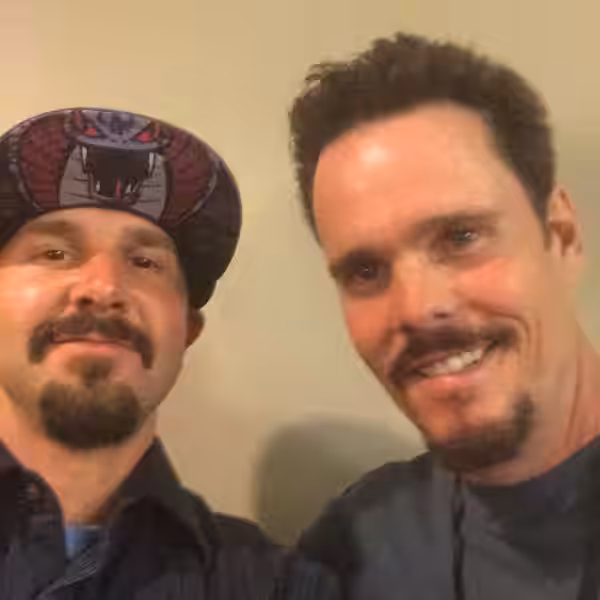 Jeremy Yablan and Kevin Dillon at Tomorrowland Premiere (2015)