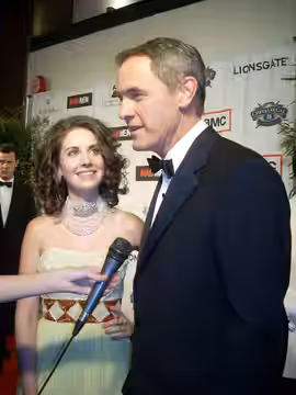 Actress Alison Brie and actor Mark Moses at Chivas Regal Presents a Night on the Town with "Mad Men" - El Rey Theater, Los Angeles - Oct. 21, 2008
