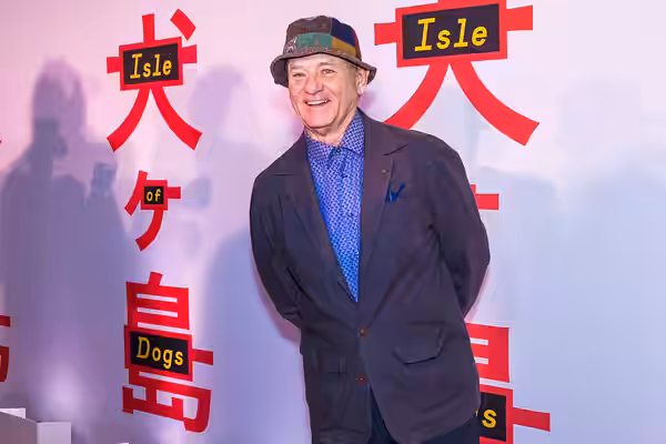 Bill Murray at the screening of Wes Anderson's 'Isle of Dogs' at the Metropolitan Museum of Art in New York on March 20, 2018. Companion book 'The Wes Anderson 
