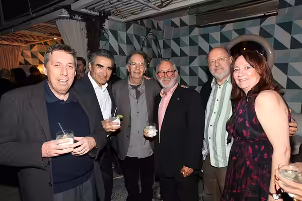 Ivan Reitman, Eugene Levy, Dan Goldberg, Norman Jewison, Joe Medjuck and Marlie Oden at the Avalon Hotel Beverly Hills. To learn more about the Telefilm Canada  (2011)