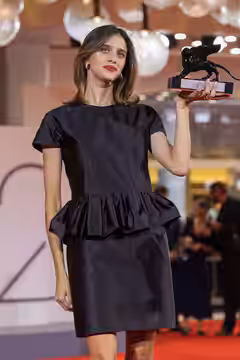 Benedetta Porcaroli, Actress, at 82nd Venice International Film Festival in Venice, Italy for the film Il rapimento di Arabella. Orizzonti Award for Best Actres (2025)