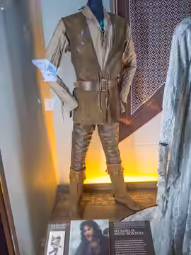 Inigo Montoya (played by Mandy Patinkin) costume from the film The Princess Bride displayed at Fantasy: Worlds of Myth and Magic, Experience Music Project/Scien (2014)