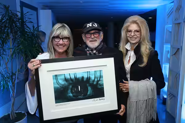 Christina Jennings, Norman Jewison, Lynne St. David-Jewison. Photo: Jesse Grant. (2018)