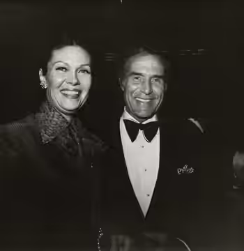 Georgiana Young and Ricardo Montalbán, 1972 photo.
