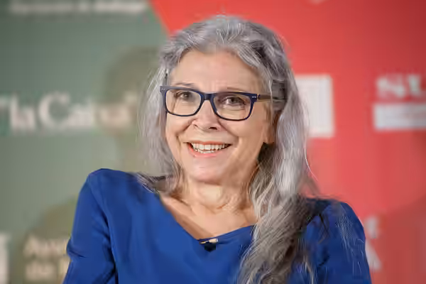 Kiti Mánver en la rueda de prensa de presentación de la película El inconveniente en el Festival de Málaga 2020. Teatro Albéniz