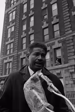 Dedication Of Freedom Place, New York, New York. Participants include Floyd McKissick, Percy Sutton, William F. Ryan, Ted Weiss, Ossie Davis, Ben Chaney, Willia (1967)