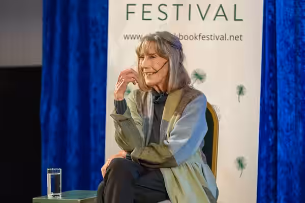 Actress and screenwriter Dame Eileen Atkins talks about her autobiography Will She Do? at a 2022 Chiswick Book Festival event at Chiswick House.