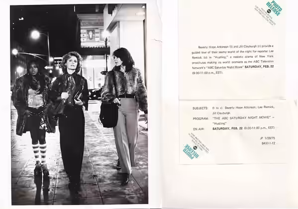 Beverly Hope Atkinson, Lee Ramick and Jill Clayburgh in the television movie Hustling (1975)