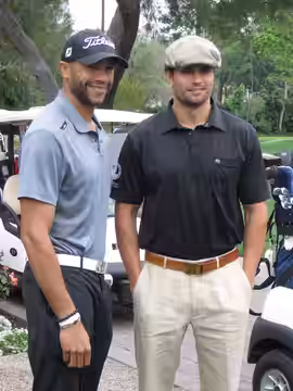Stephen Bishop &amp; Scott Elrod at the 8th Annual Hack n' Smack Celebrity Golf Tournament in 2011