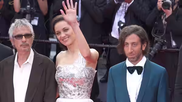 Cannes Film Festival 2021. Cast of the film Annette, directed by Leos Carax