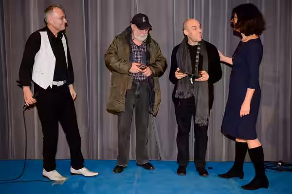 Foto: Stephan Röhl Verleihung des Friedensfilmpreis 2015 im Kino Babylon in Berlin Mitte.