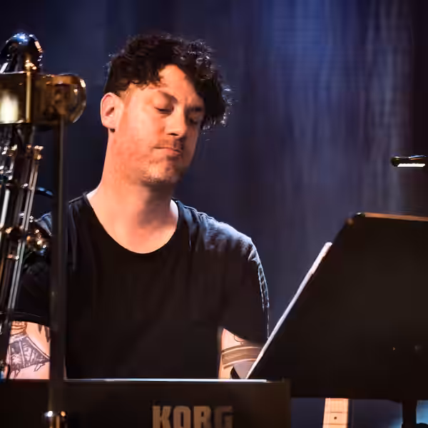 Canadian jazz musician Jeremy Gara at the Moers Festival 2015