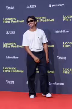 Actor Salim Kechiouche attends the Affeksjonsverdi red carpet during the 78th Locarno Film Festival on August 09, 2025 in Locarno, Switzerland.