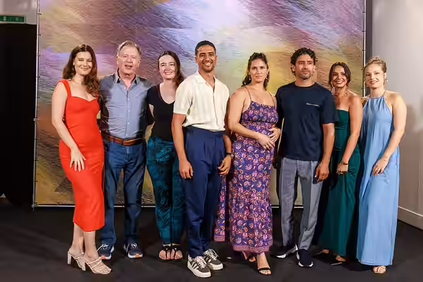 Alexia Chardard, Andre Jacobs, Jessica Pennington, Shain Boumedine, Ophelie Bau, Salim Kechiouche, Meleinda Elasfour and Marie Bernard attend the 'Mektoub, My L (2025)