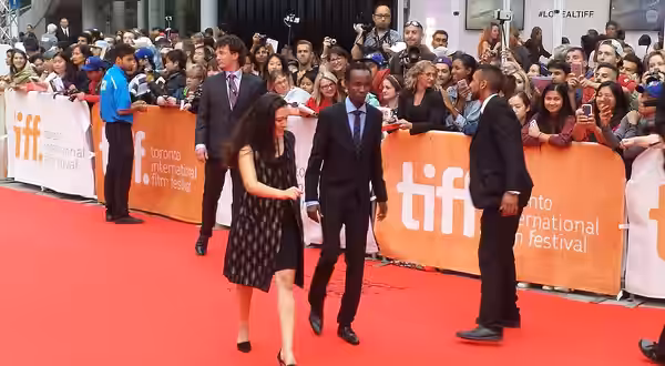 Very skinny actor Barkhad Abdi at TIFF 2015 for the movie Eye in the Sky.