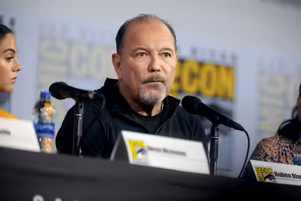 Ruben Blades speaking at the 2019 San Diego Comic Con International, for "Fear the Walking Dead", at the San Diego Convention Center in San Diego, California. P