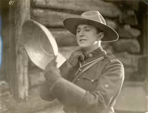 Silent film actor Irving Cummings. He made a series of films made in 1921 starring as Corporal Campbell of the Canadian Royal Northwest Mounted Police. Subjects (1922)