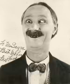 Ben Turpin, silent comedy actor Subjects: actors (1921)