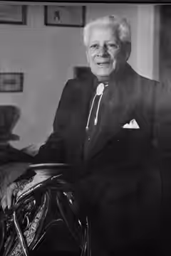 Duncan Renaldo, aka The Cisco Kid, in his trophy room in Santa Barbara (Goleta), Ca., circa 1973-74, (2010)