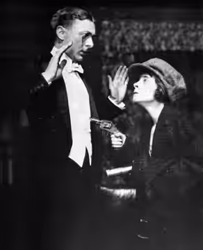 'Bab' (1920) Act III with Arthur Eldred (Clinton Beresford) and Helen Hayes (Bab)
